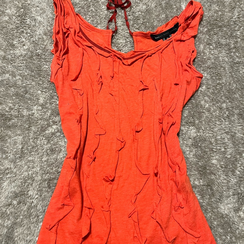 Marc by Marc Jacobs Women's Orange Red Top